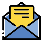 Icon showing letter being opened to represent email sent using real estate investing software 